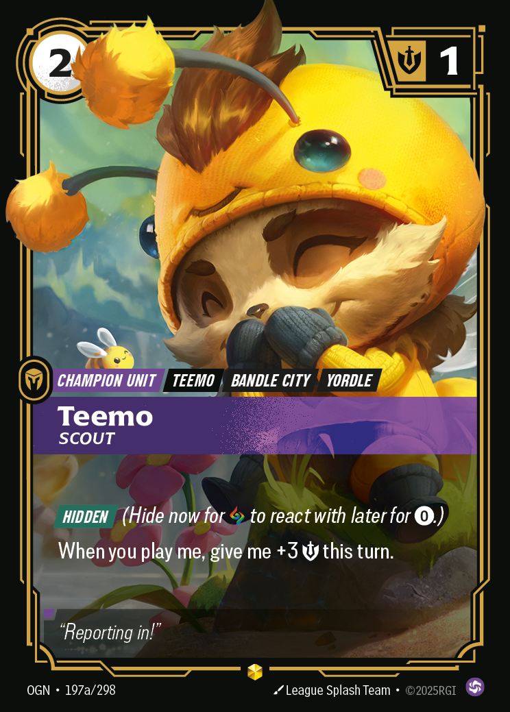 Teemo, Scout — Riftbound OGN-197a/298