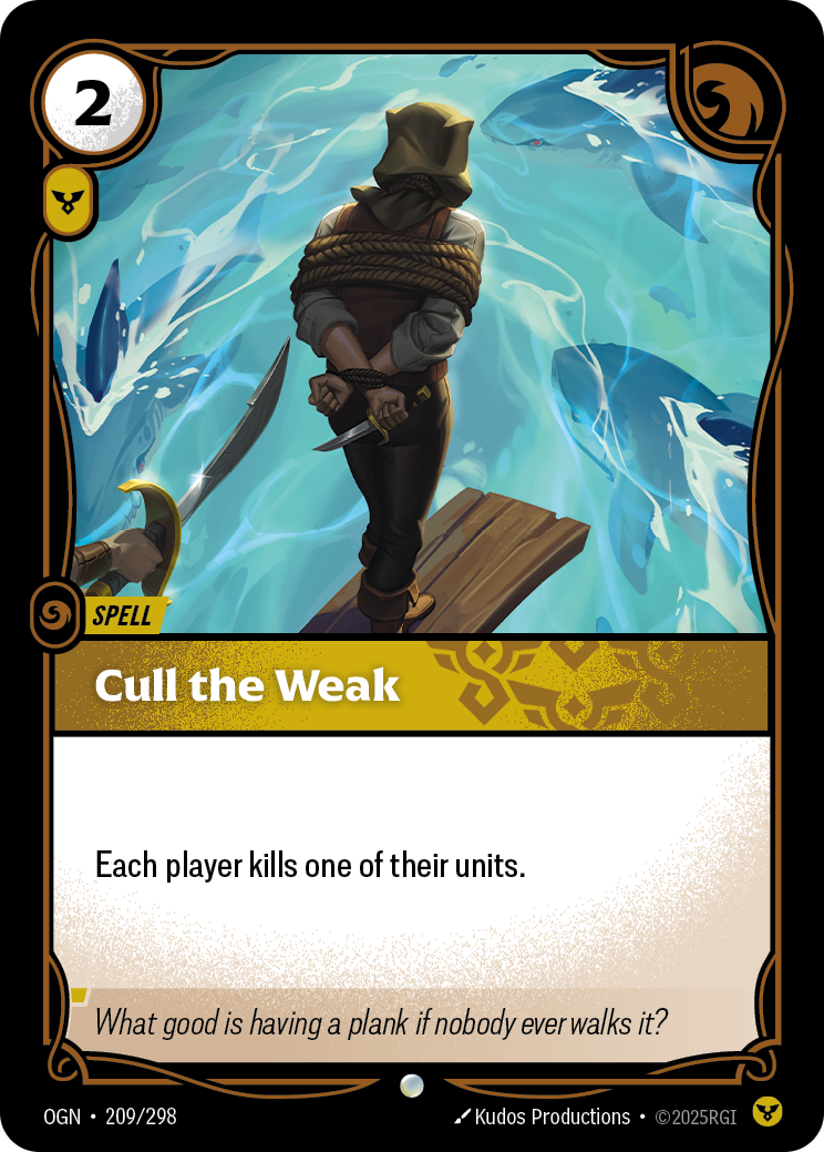 Cull the Weak — Riftbound OGN-209/298