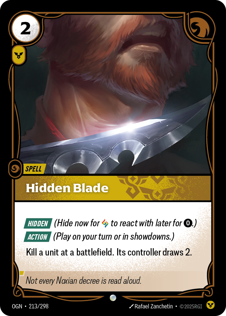 Hidden Blade — Riftbound OGN-213/298