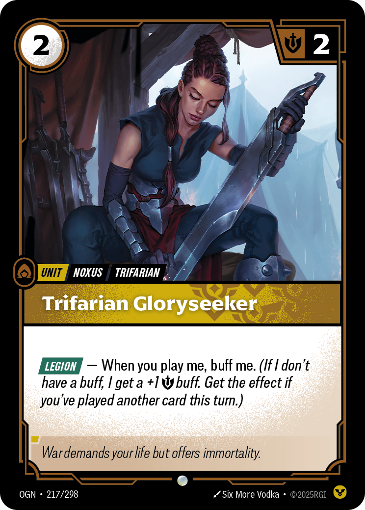 Trifarian Gloryseeker — Riftbound OGN-217/298