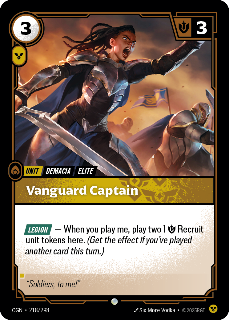Vanguard Captain — Riftbound OGN-218/298