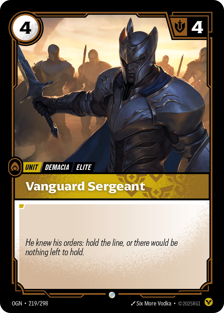 Vanguard Sergeant — Riftbound OGN-219/298