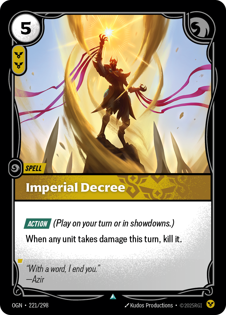 Imperial Decree — Riftbound OGN-221/298