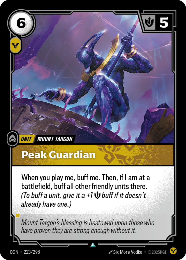 Peak Guardian — Riftbound OGN-223/298