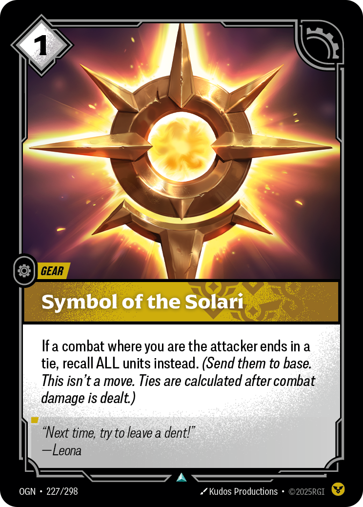 Symbol of the Solari — Riftbound OGN-227/298