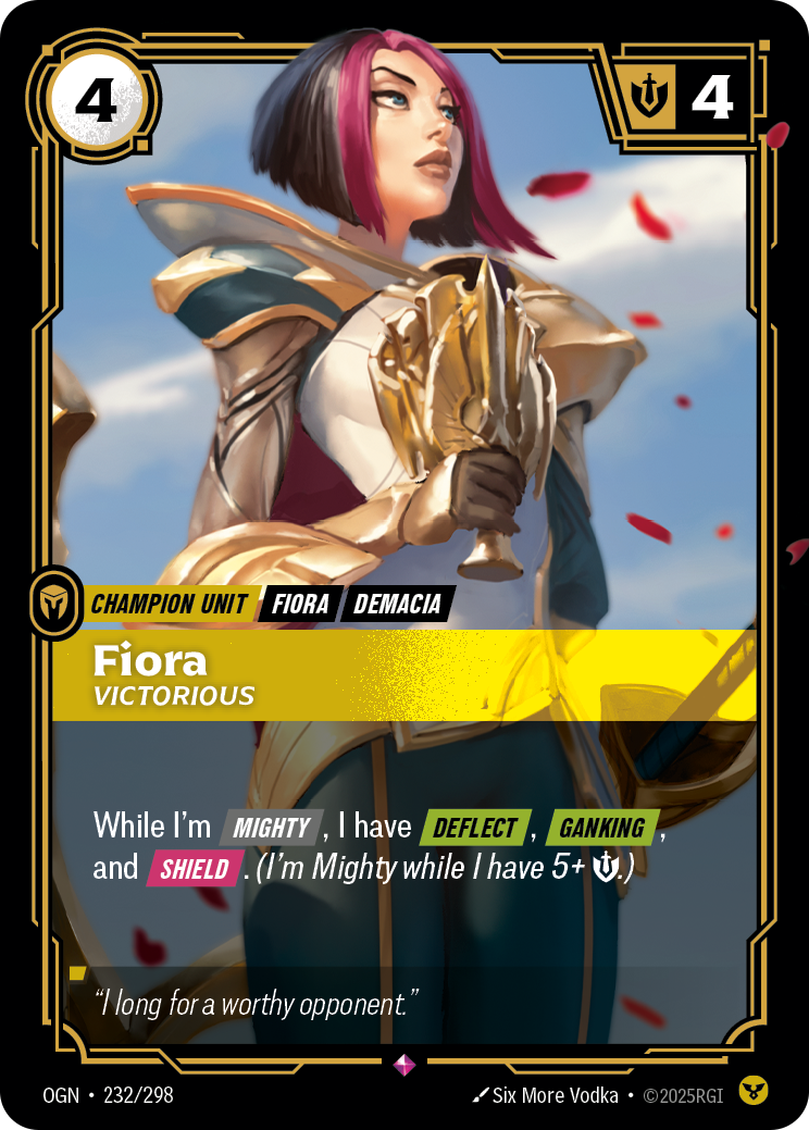 Fiora, Victorious — Riftbound OGN-232/298