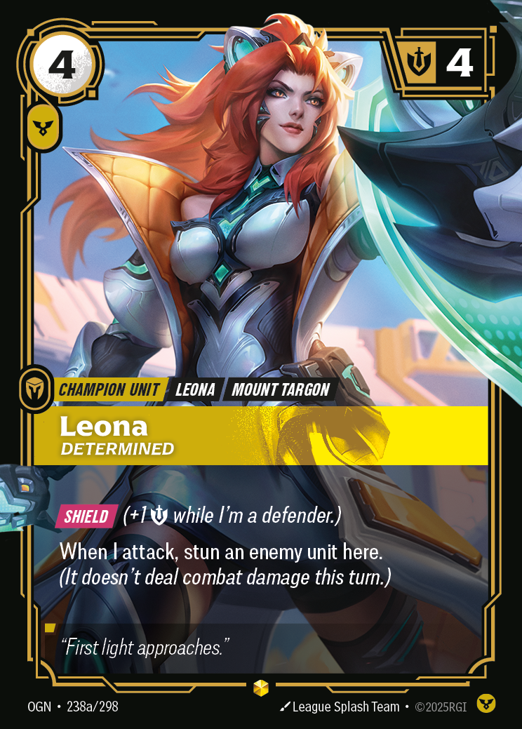 Leona, Determined — Riftbound OGN-238a/298