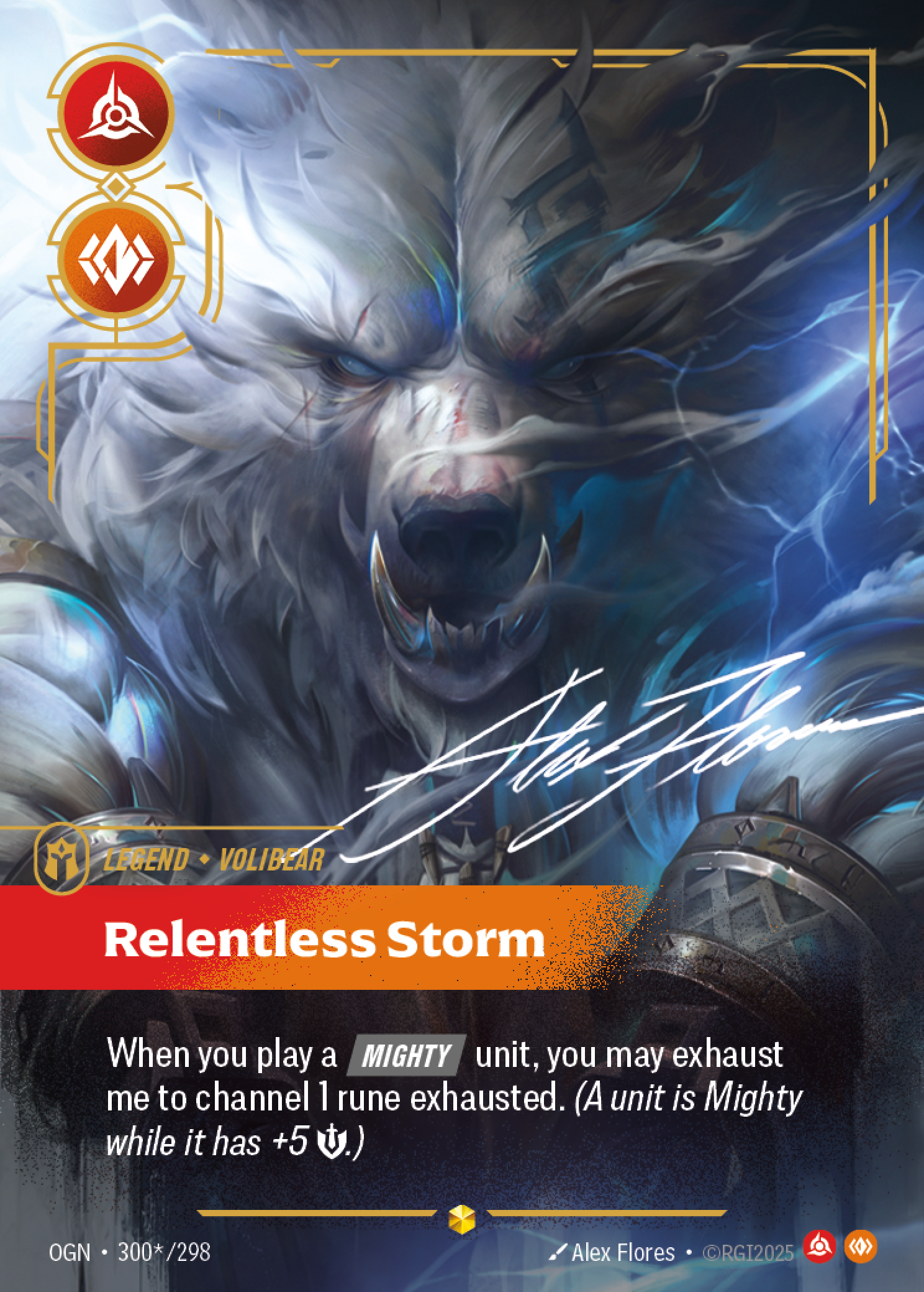 Relentless Storm — Riftbound OGN-300*/298