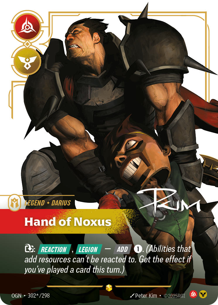 Hand of Noxus — Riftbound OGN-302*/298