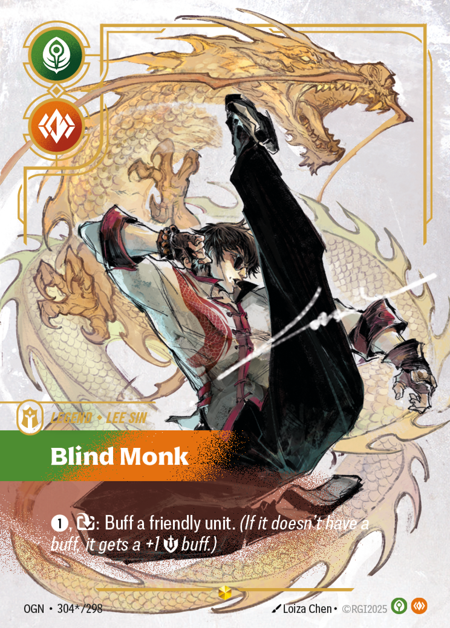 Blind Monk — Riftbound OGN-304*/298