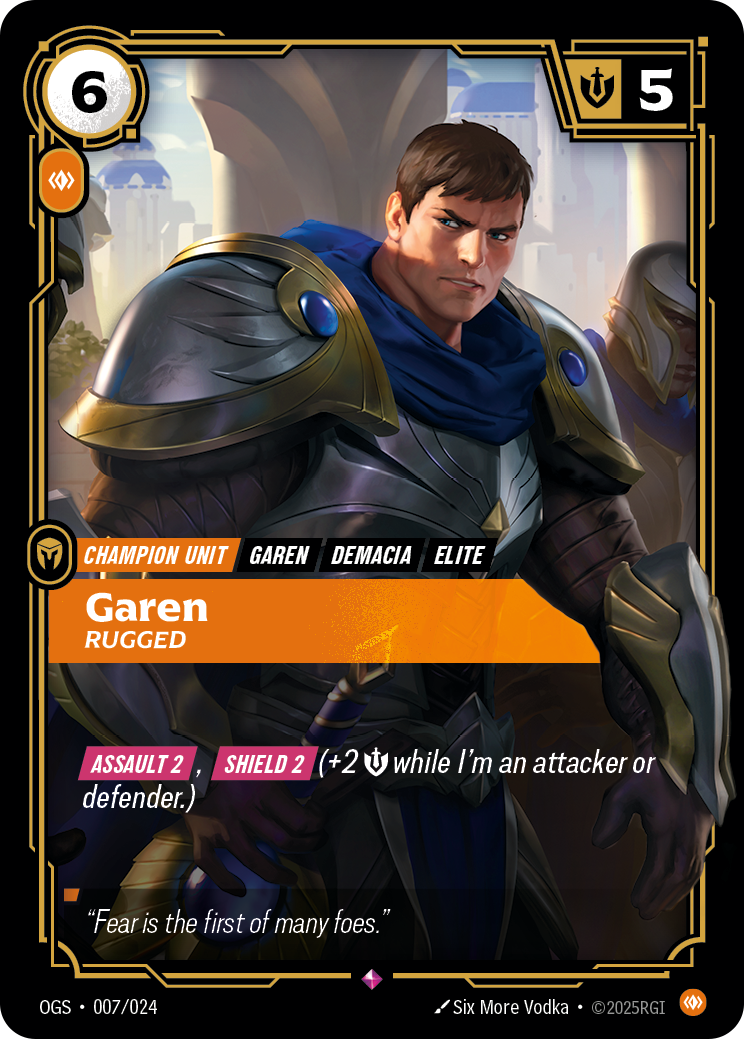 Garen, Rugged — Riftbound OGS-007/024