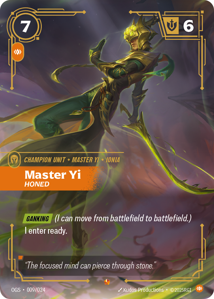 Yi, Honed — Riftbound OGS-009/024