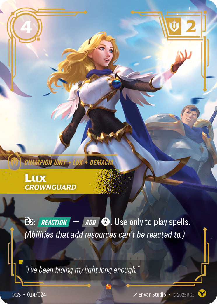 Lux, Crownguard — Riftbound OGS-014/024