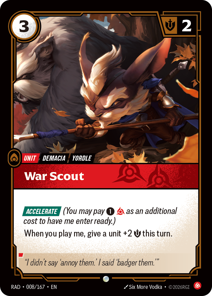 War Scout — Riftbound RAD-008/167
