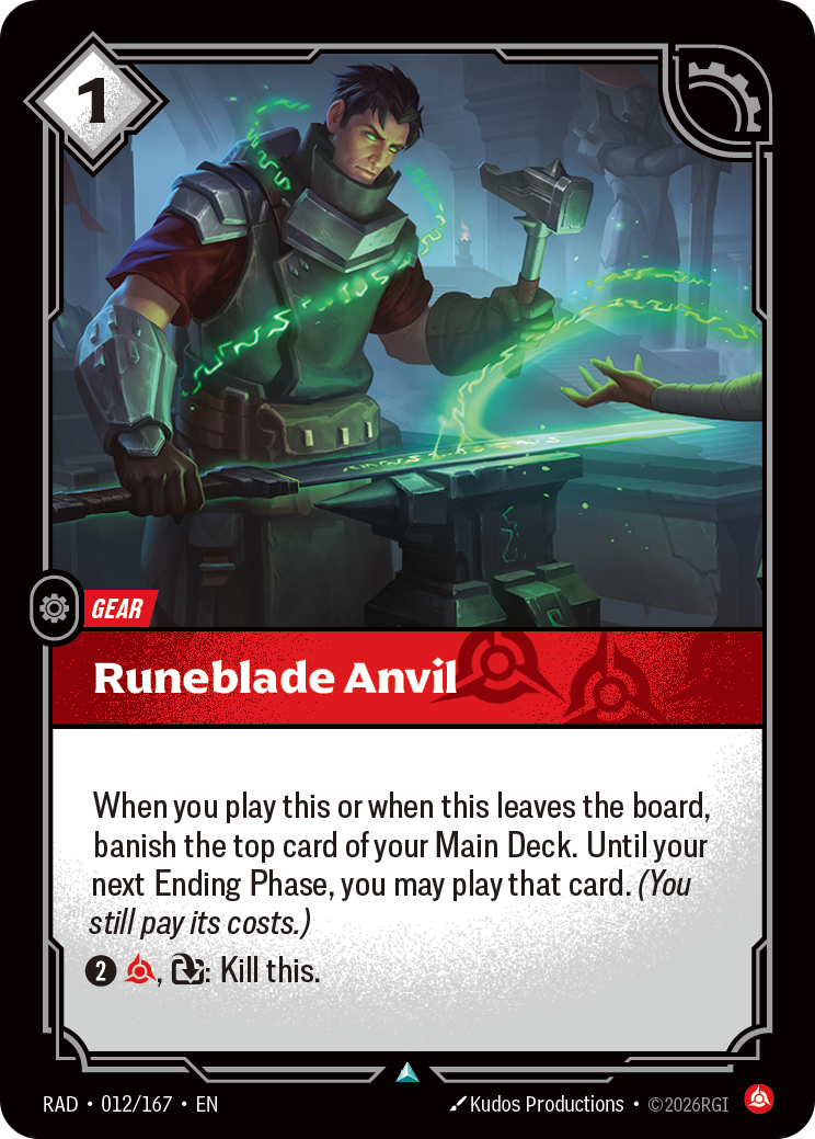 Runeblade Anvil — Riftbound RAD-012/167