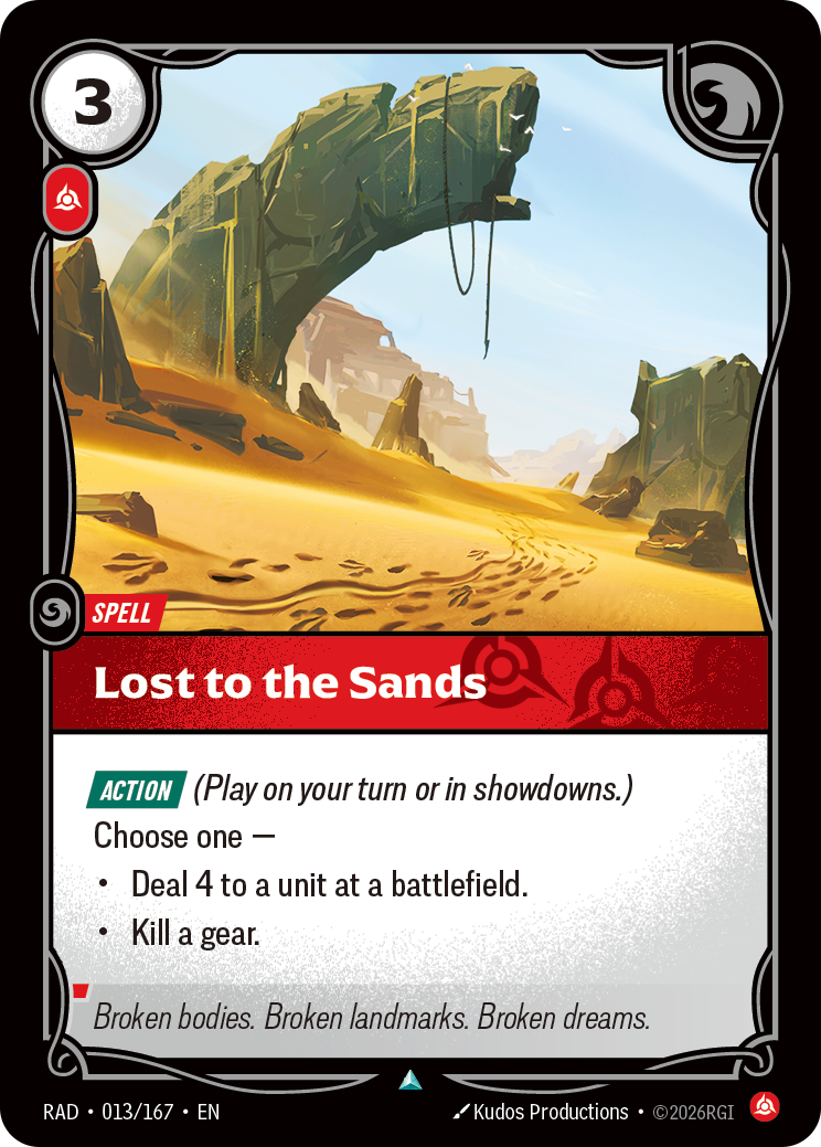 Lost to the Sands — Riftbound RAD-013/167