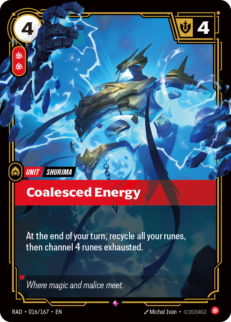Coalesced Energy — Riftbound RAD-016/167
