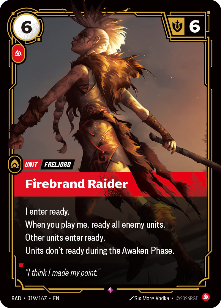 Firebrand Raider — Riftbound RAD-019/167
