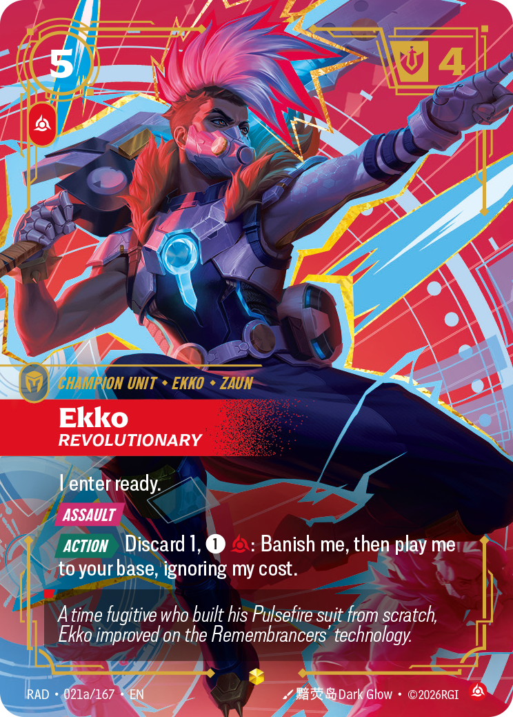 Ekko, Revolutionary — Riftbound RAD-021a/167