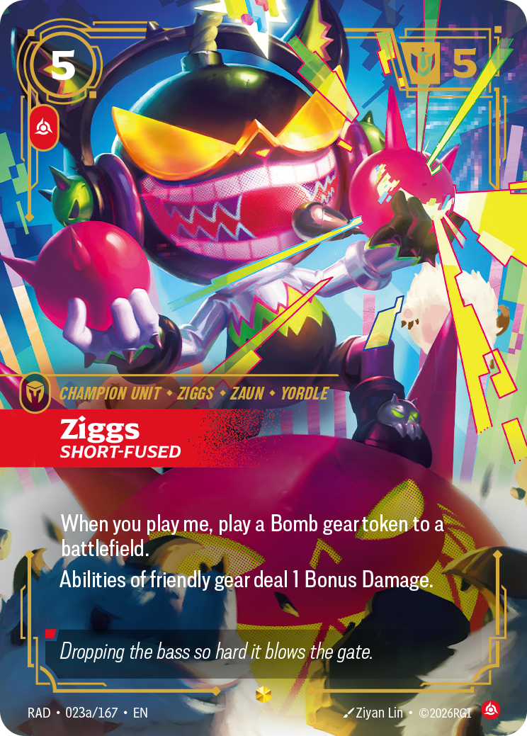 Ziggs, Short-Fused — Riftbound RAD-023a/167
