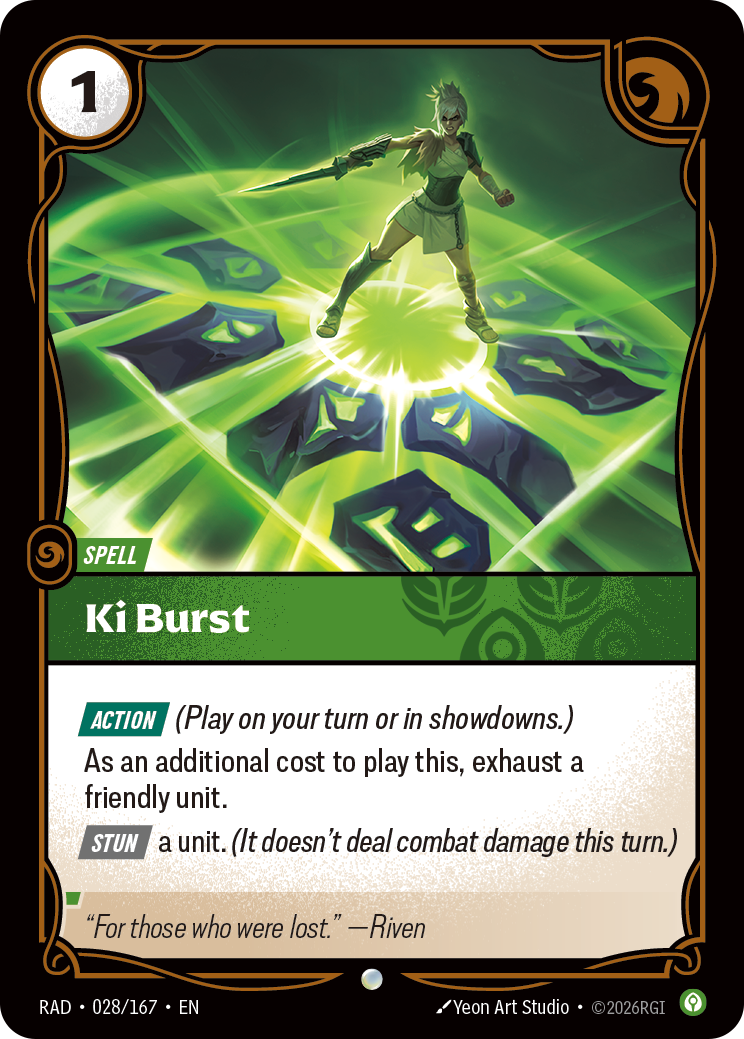 Ki Burst — Riftbound RAD-028/167