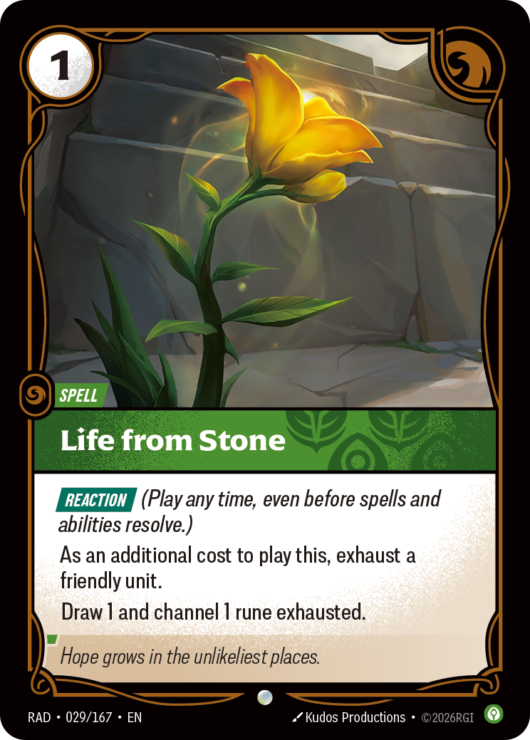 Life from Stone — Riftbound RAD-029/167