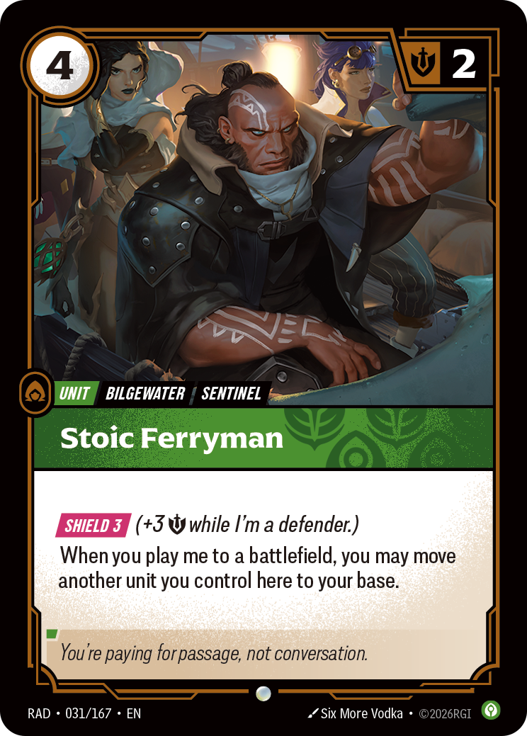 Stoic Ferryman — Riftbound RAD-031/167