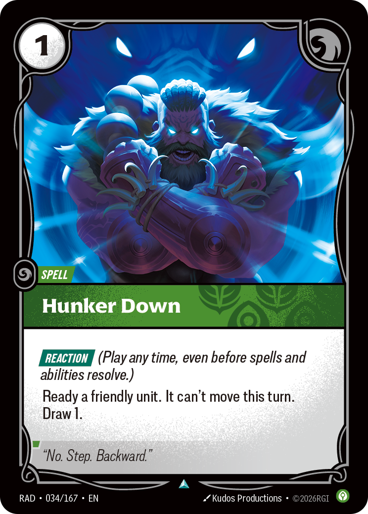 Hunker Down — Riftbound RAD-034/167