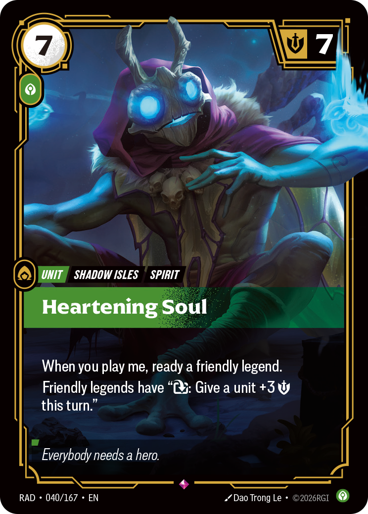 Heartening Soul — Riftbound RAD-040/167