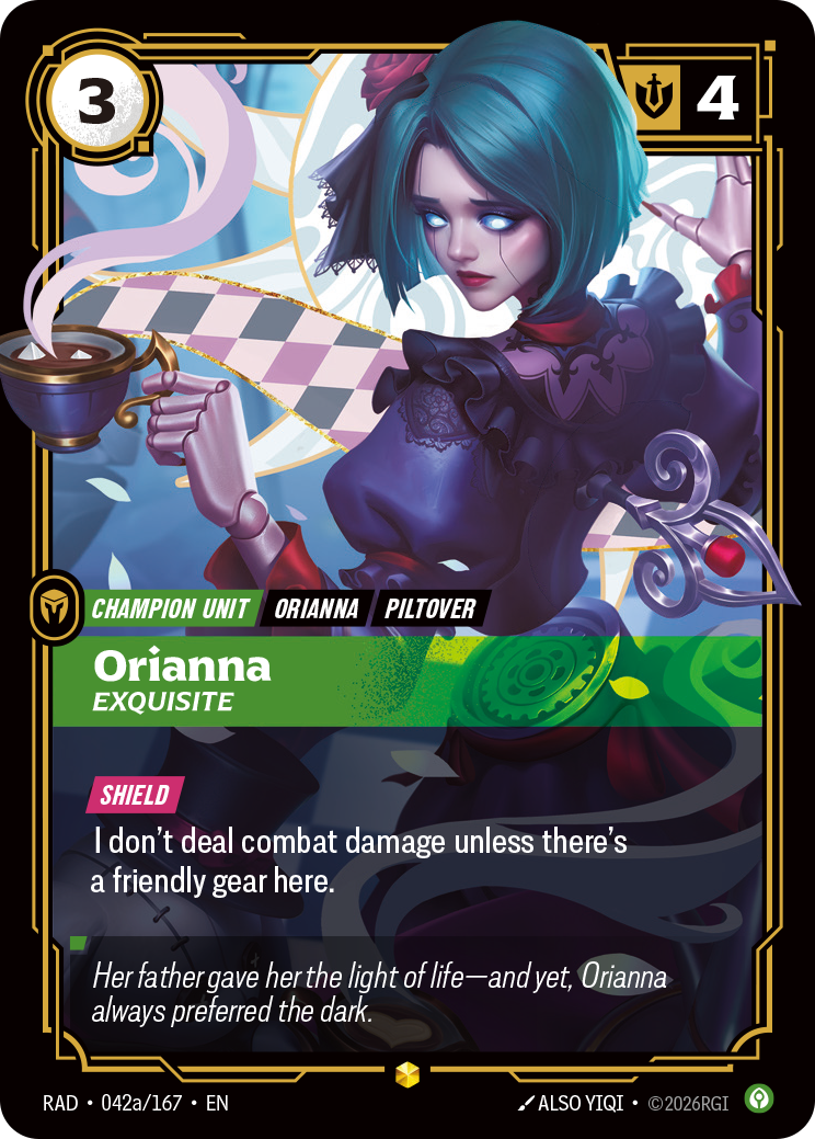 Orianna, Exquisite — Riftbound RAD-042a/167