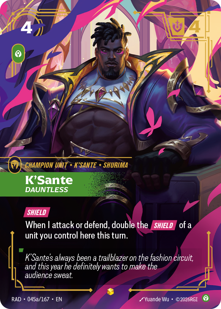 K'Sante, Dauntless — Riftbound RAD-045a/167