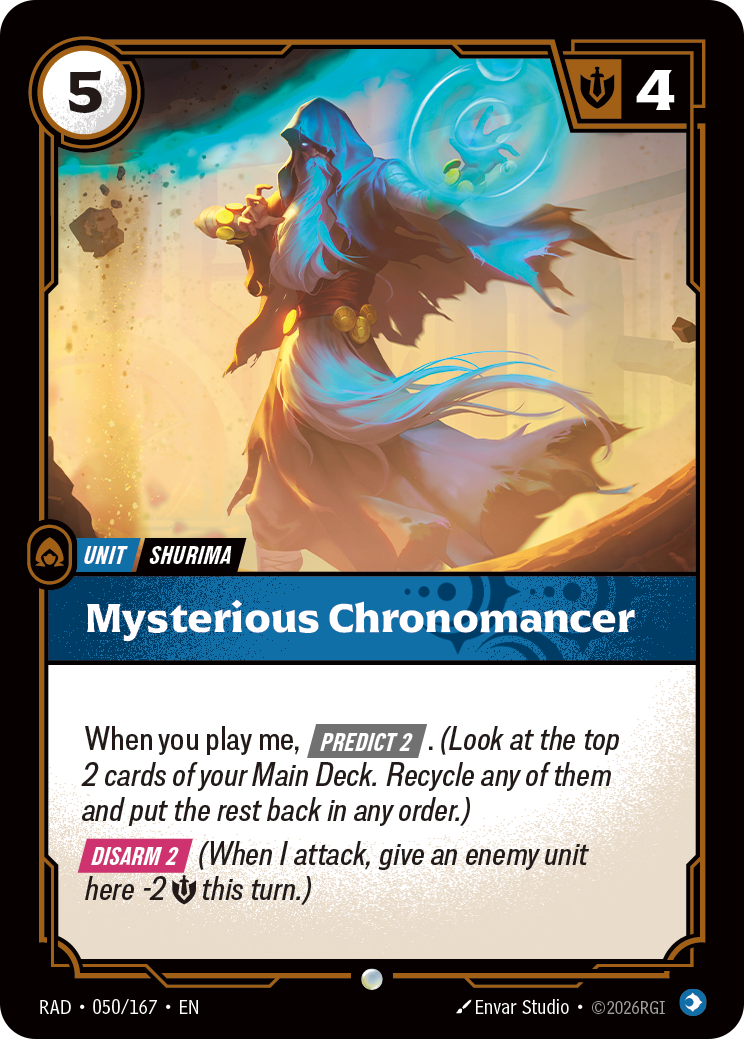 Mysterious Chronomancer — Riftbound RAD-050/167