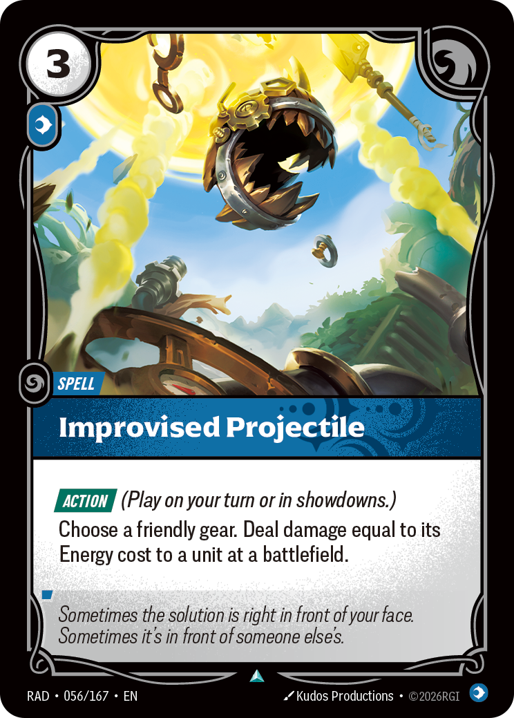 Improvised Projectile — Riftbound RAD-056/167