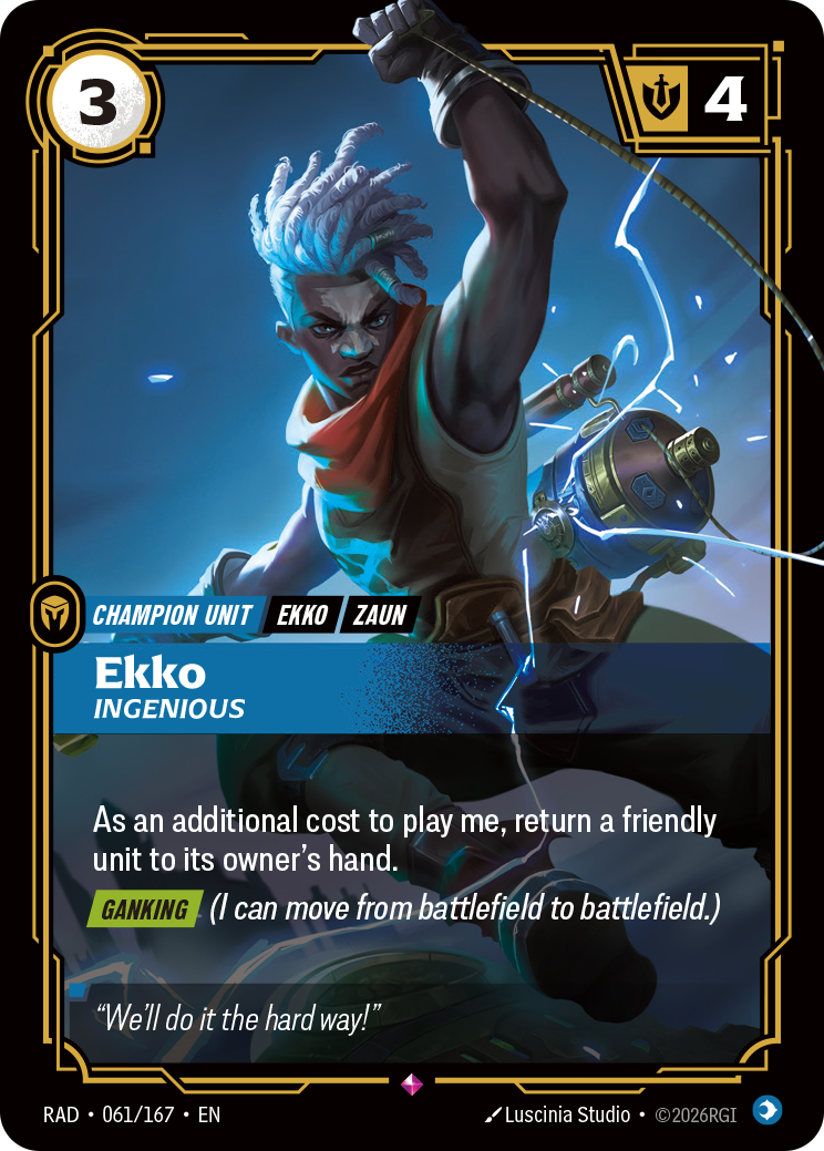 Ekko, Ingenious — Riftbound RAD-061/167