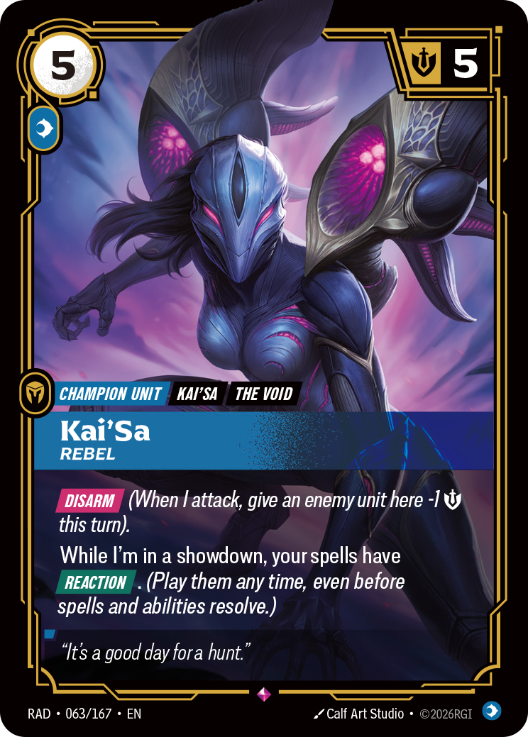 Kai'Sa, Rebel — Riftbound RAD-063/167