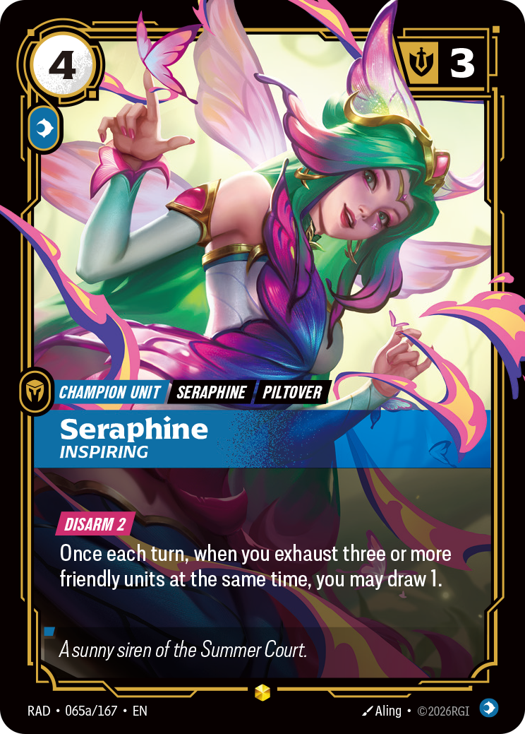 Seraphine, Inspiring — Riftbound RAD-065a/167