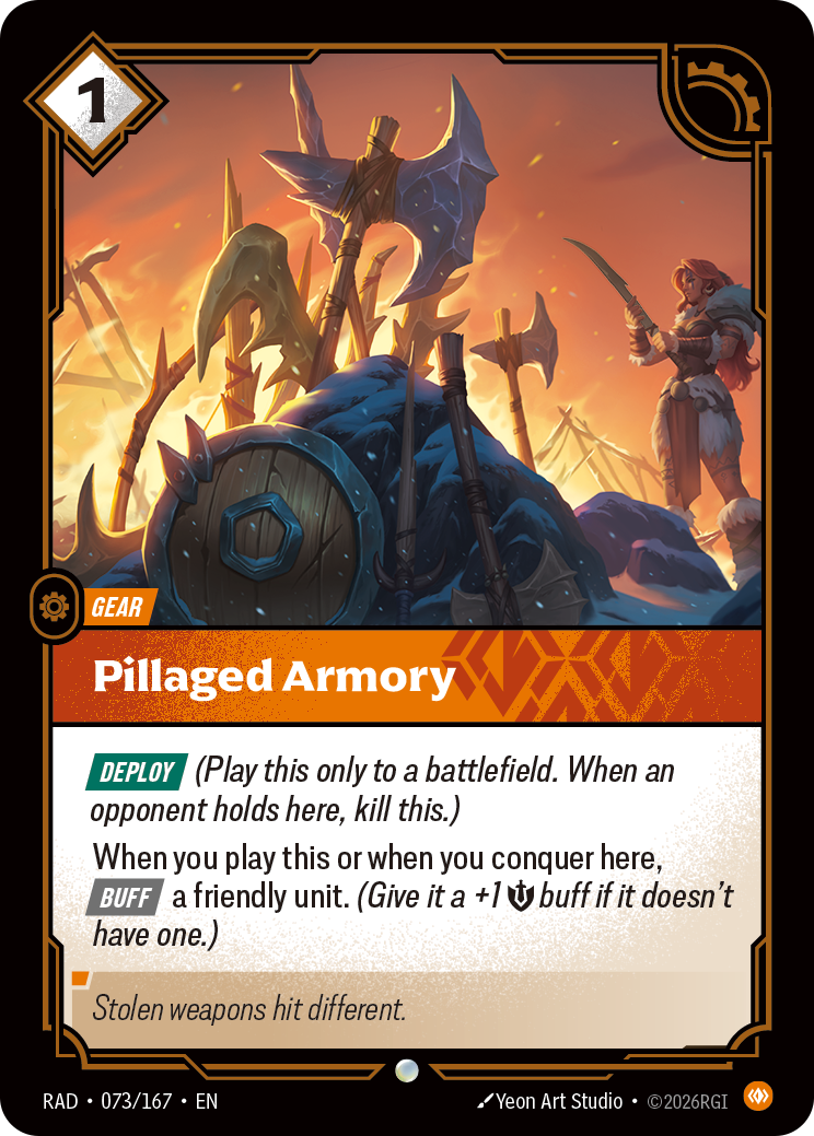 Pillaged Armory — Riftbound RAD-073/167