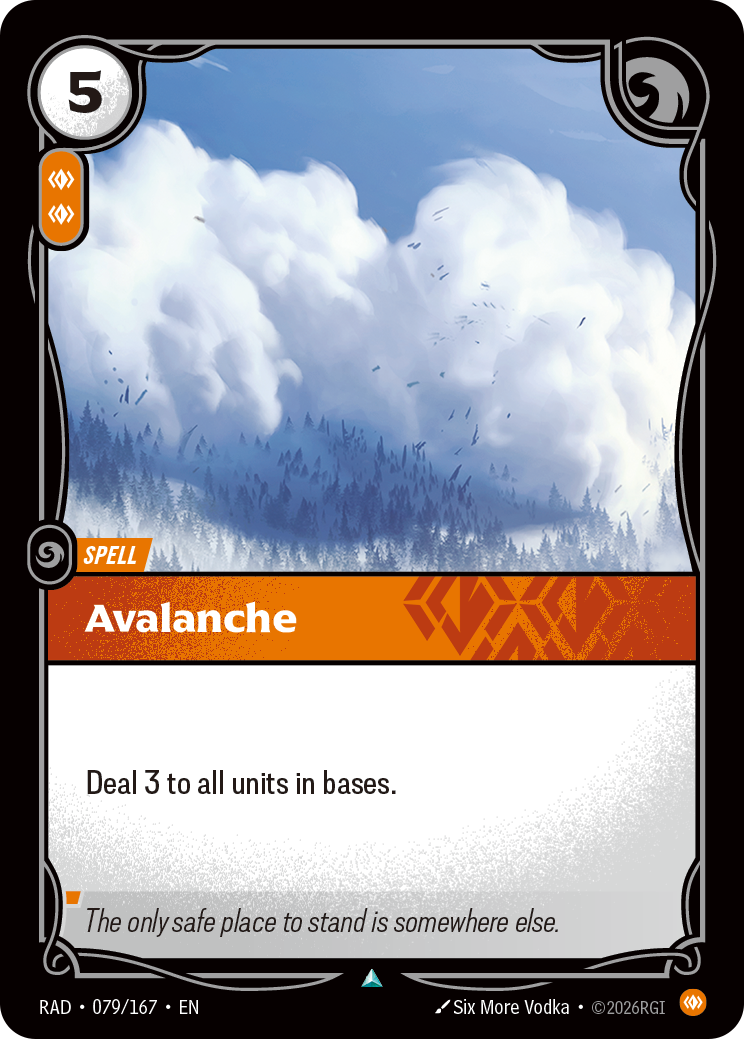Avalanche — Riftbound RAD-079/167
