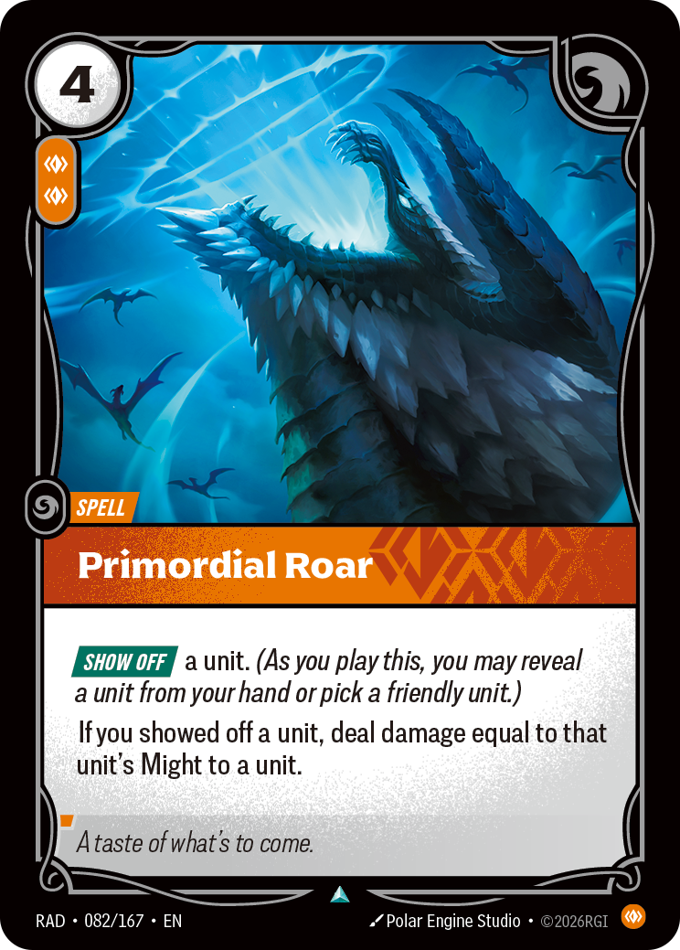 Primordial Roar — Riftbound RAD-082/167