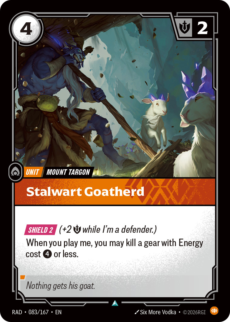 Stalwart Goatherd — Riftbound RAD-083/167