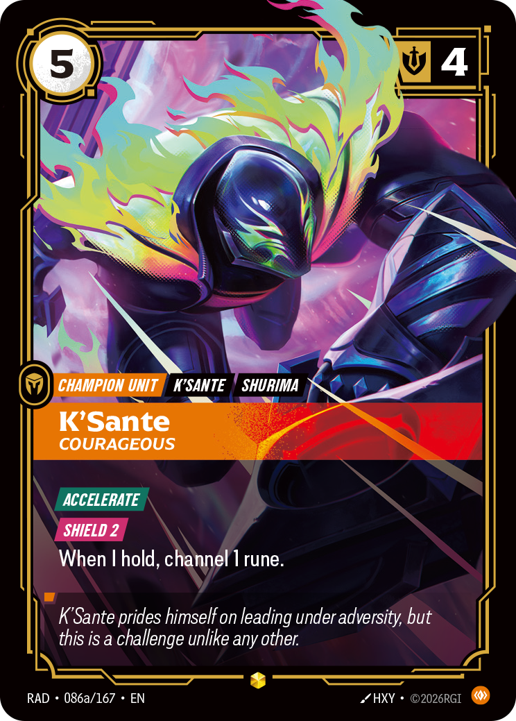 K'Sante, Courageous — Riftbound RAD-086a/167