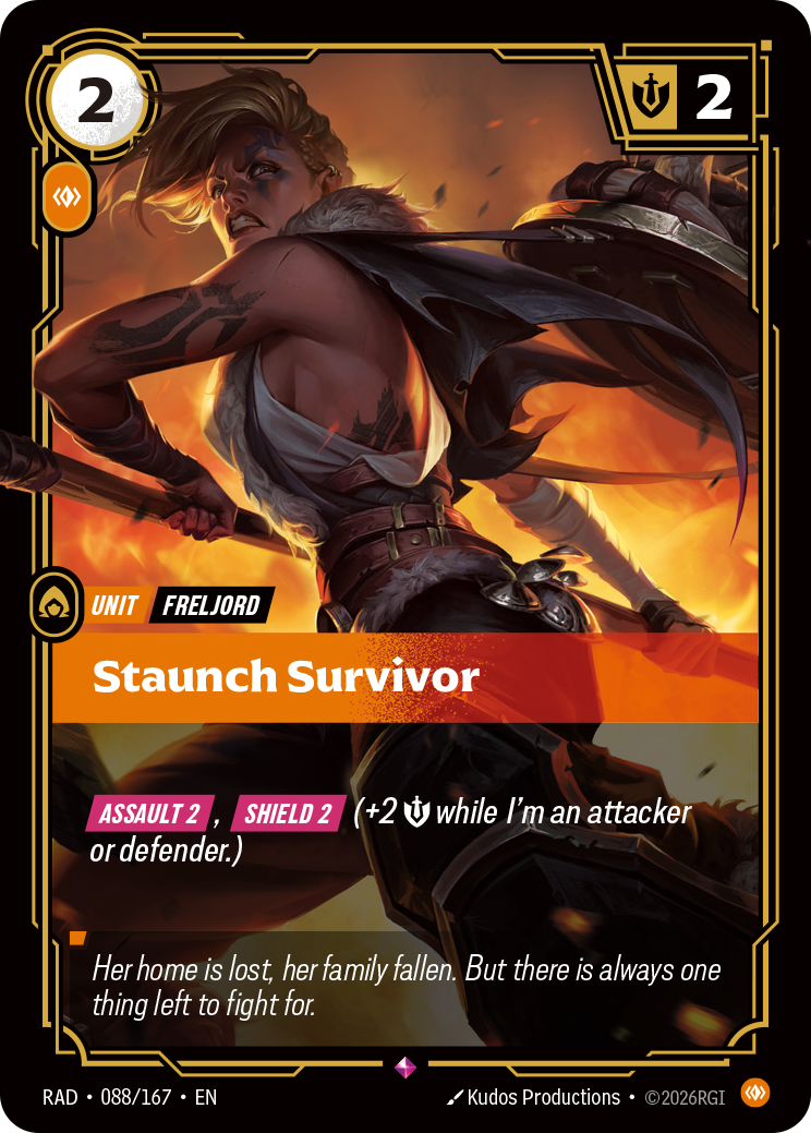 Staunch Survivor — Riftbound RAD-088/167