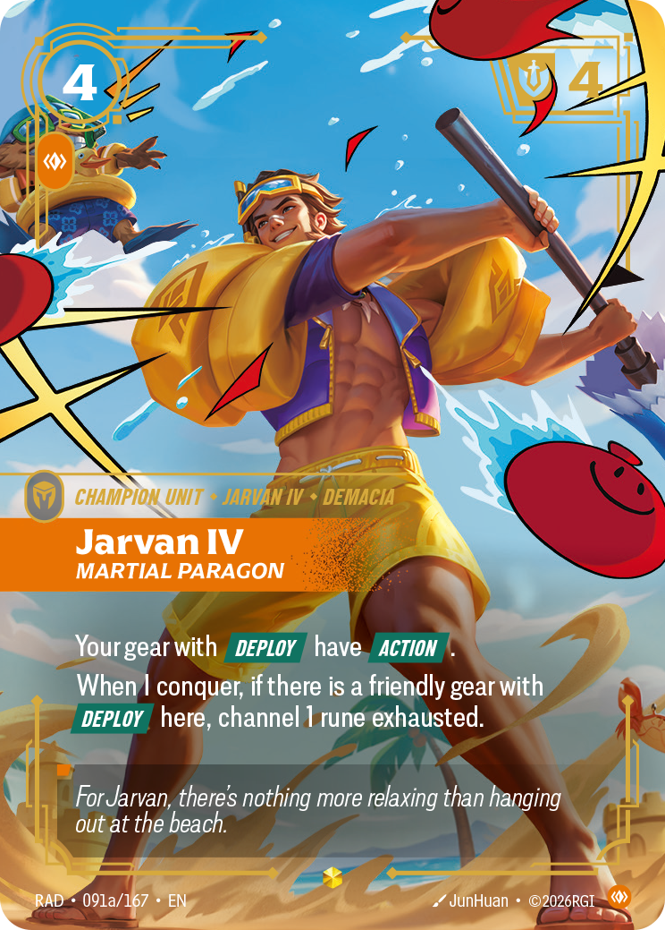 Jarvan IV, Martial Paragon — Riftbound RAD-091a/167