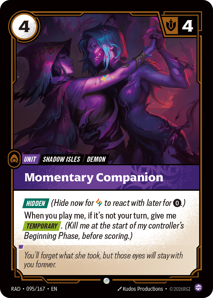 Momentary Companion — Riftbound RAD-095/167