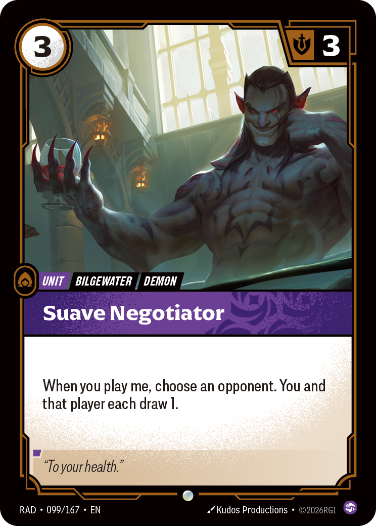 Suave Negotiator — Riftbound RAD-099/167
