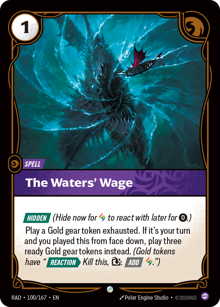 The Waters' Wage — Riftbound RAD-100/167