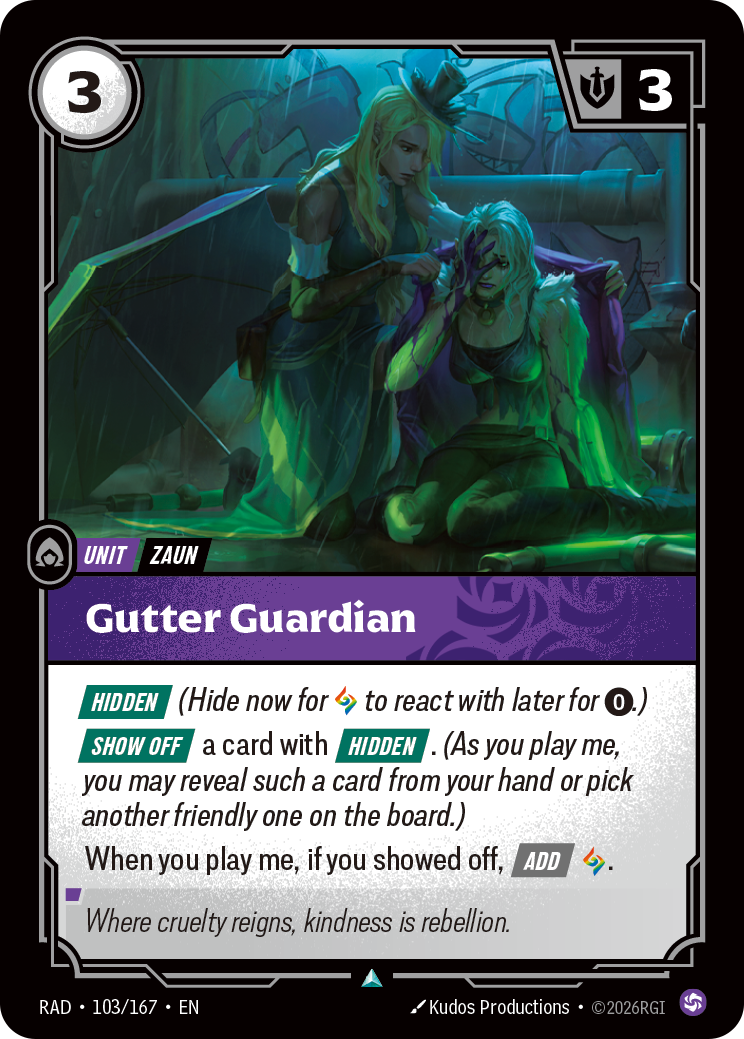 Gutter Guardian — Riftbound RAD-103/167
