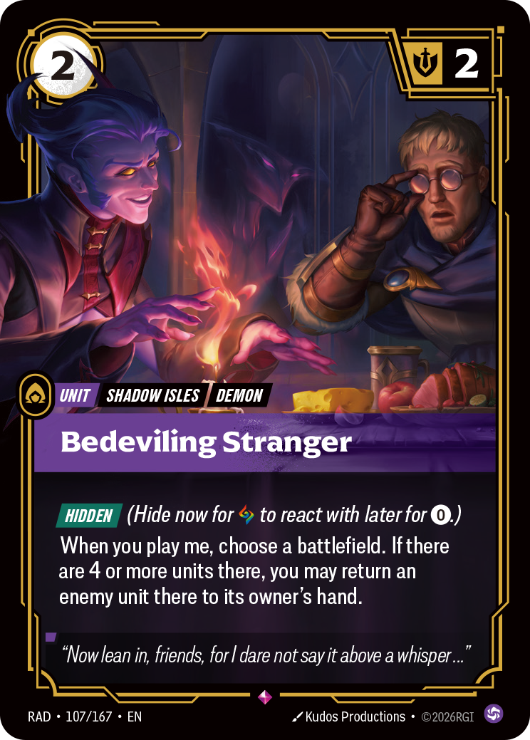 Bedeviling Stranger — Riftbound RAD-107/167