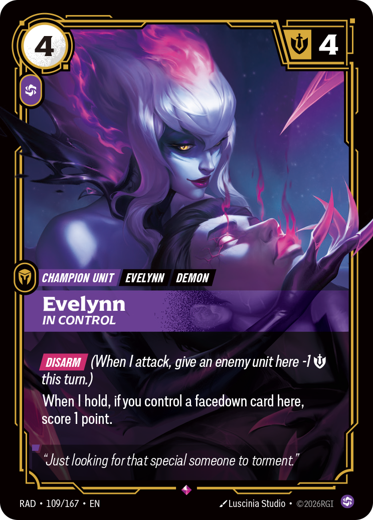 Evelynn, In Control — Riftbound RAD-109/167