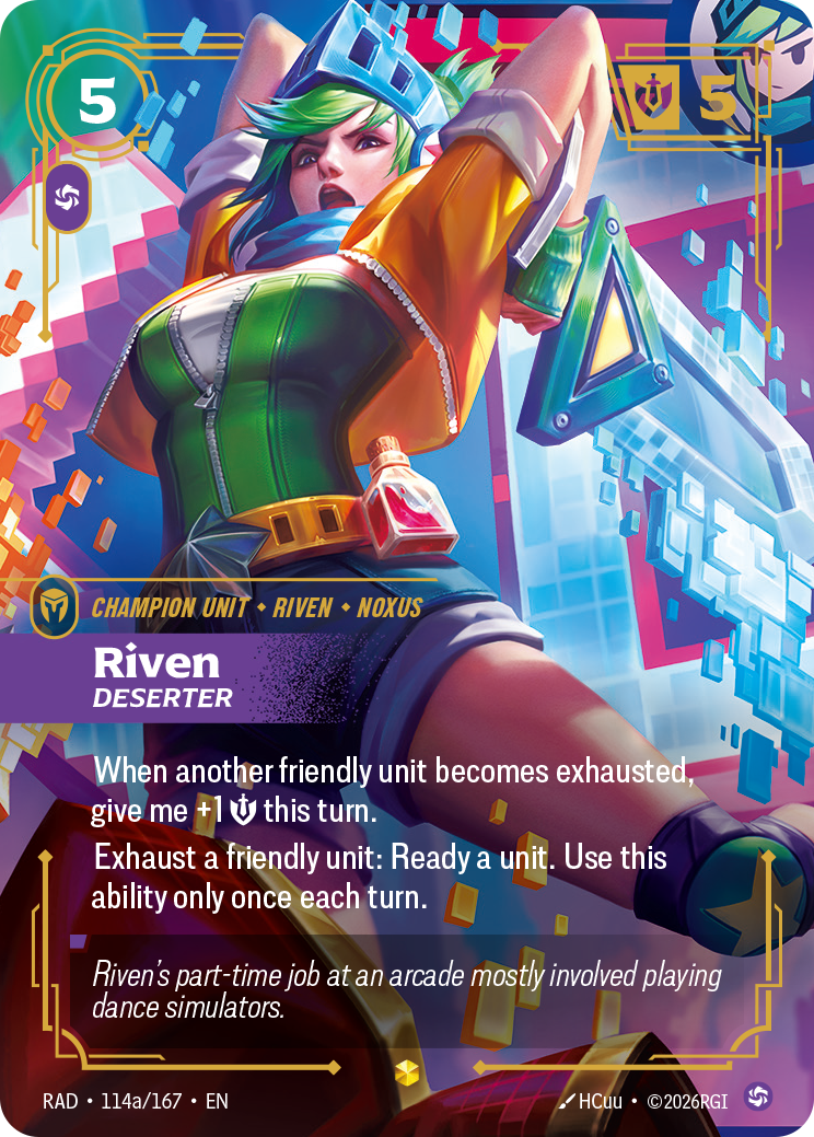 Riven, Deserter — Riftbound RAD-114a/167